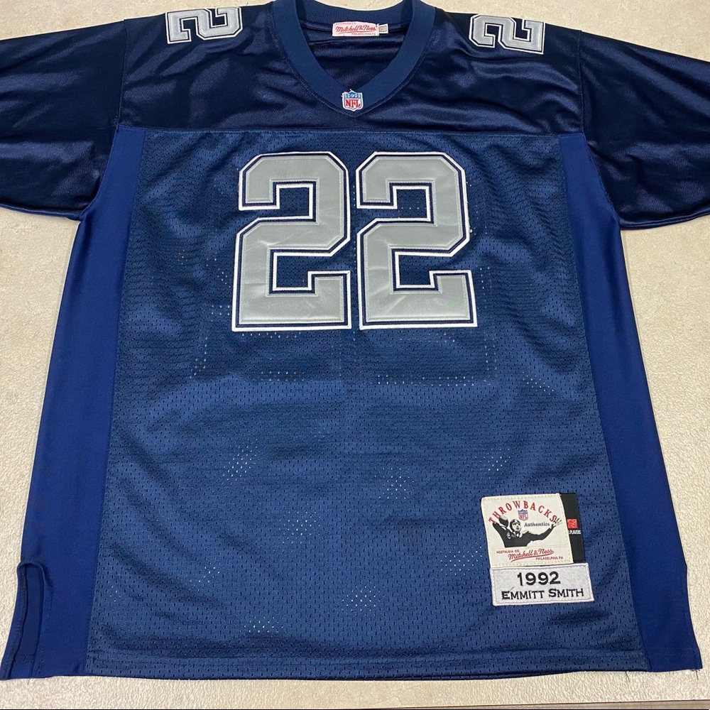 Emmitt Smith 1992 Football Jersey Throwback Mitchell And Ness Size 50